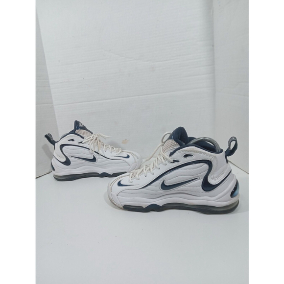 Nike Mens Air Total Max Uptempo Men 9 White Navy Shoes Sneakers SCZ2198-100 - Picture 9 of 16